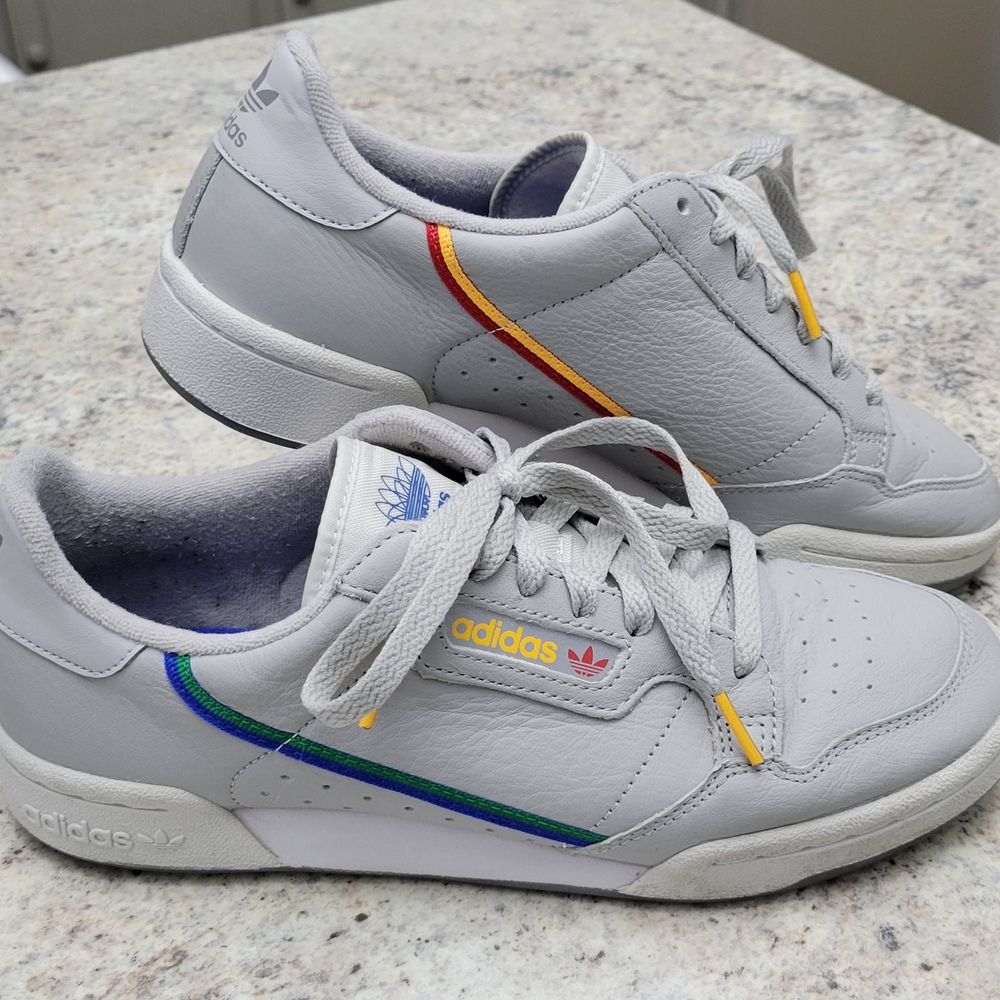 Adidas Continental Grey sneakers Mens 8/Womens 9.5
